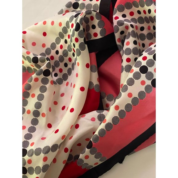 Oscar de la Renta Silk Scarf Geometric MCM Vintage - Picture 5 of 6